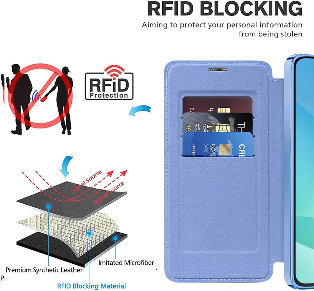 Flip leather phone case for Samsung Galaxy A17 5G, MagSafe compatible