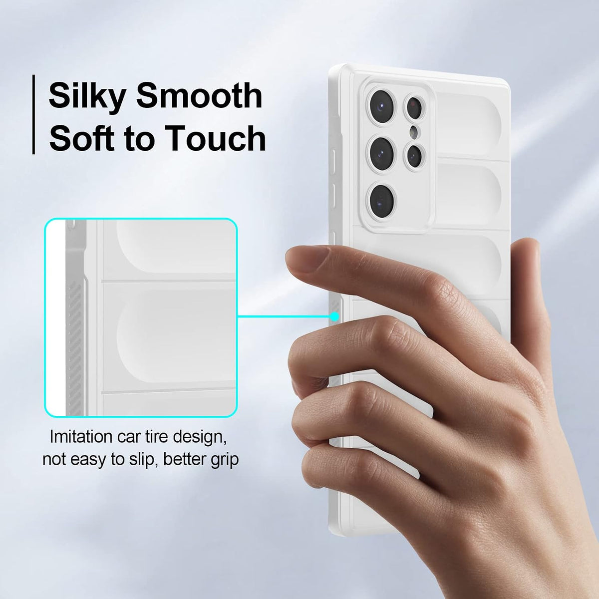 Silicone shockproof phone case for Samsung Galaxy S22 Ultra