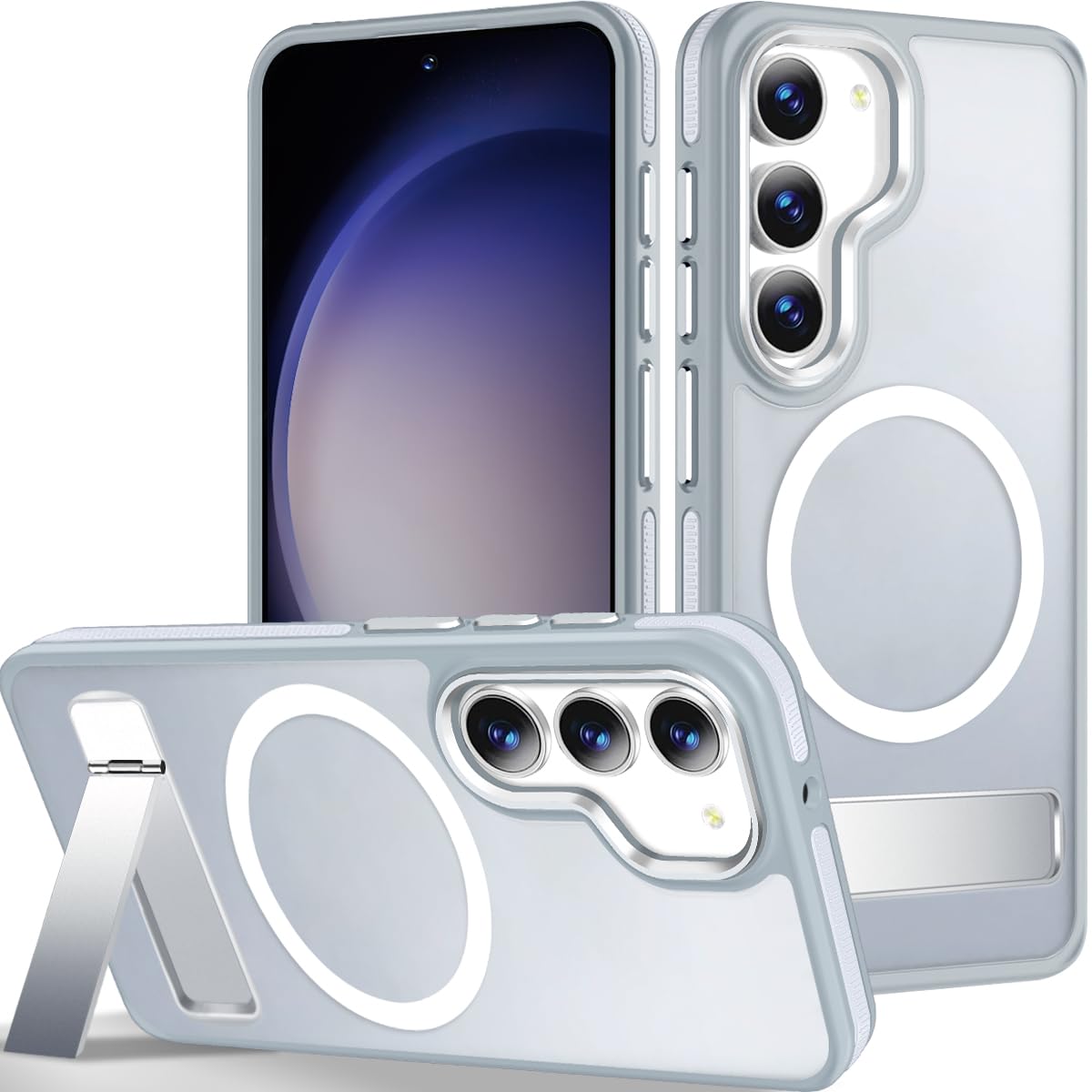 Anti-slip and shockproof phone case for Samsung Galaxy S23, compatible with MagSafe