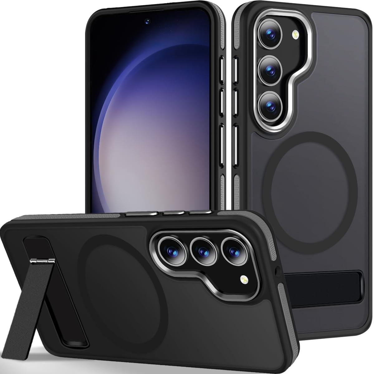 Anti-slip and shockproof phone case for Samsung Galaxy S23, compatible with MagSafe
