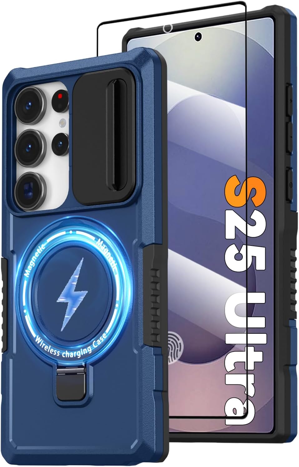 PC+TPU shockproof phone case for Samsung Galaxy S21 FE, includes 2 sc