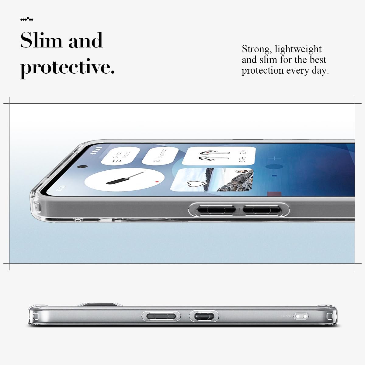 Minimalist phone case for Nothing Phone 3a