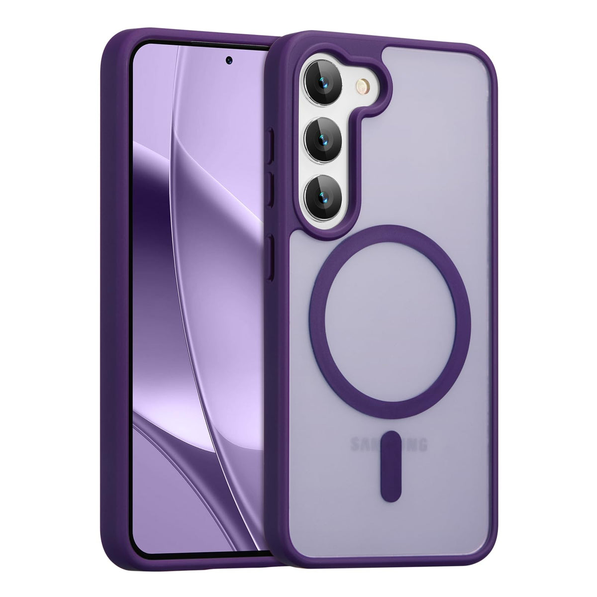 Shockproof phone case for Samsung Galaxy S24/S25, compatible with Magsafe