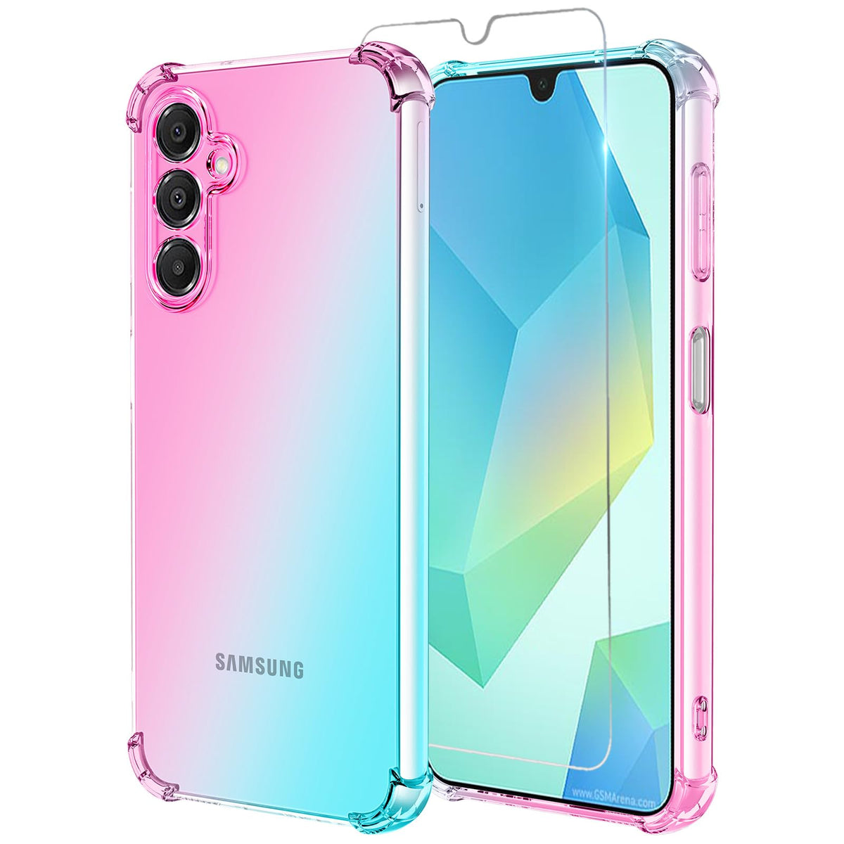Gradient TPU Phone Case + Screen Protector for Samsung Galaxy A16 5G 