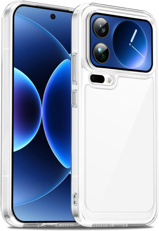 Military-grade drop-proof transparent phone case for Xiaomi 17 Pro Max