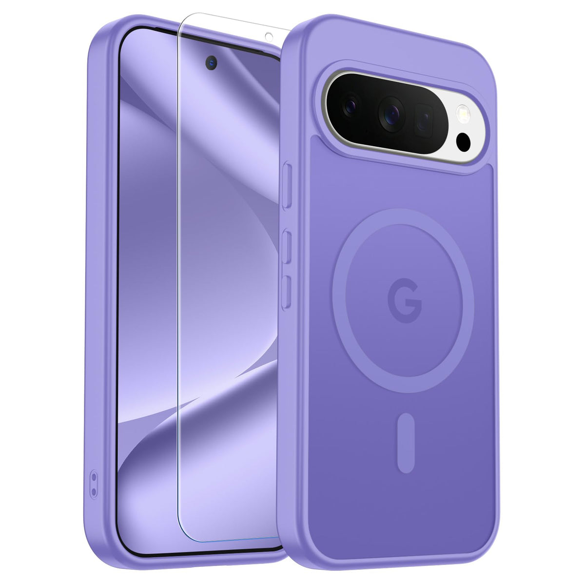 Transparent shockproof magnetic phone case for Samsung Galaxy S25 Ultra with screen protector