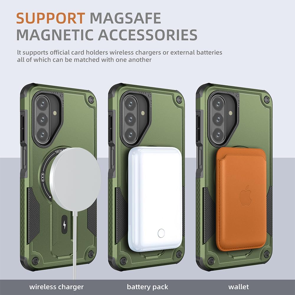 TPU+PC shockproof phone case stand for Galaxy A17/A26-5G
