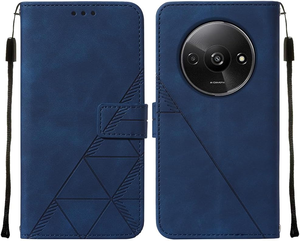Flip-style faux leather wallet/phone case for Xiaomi Redmi A3