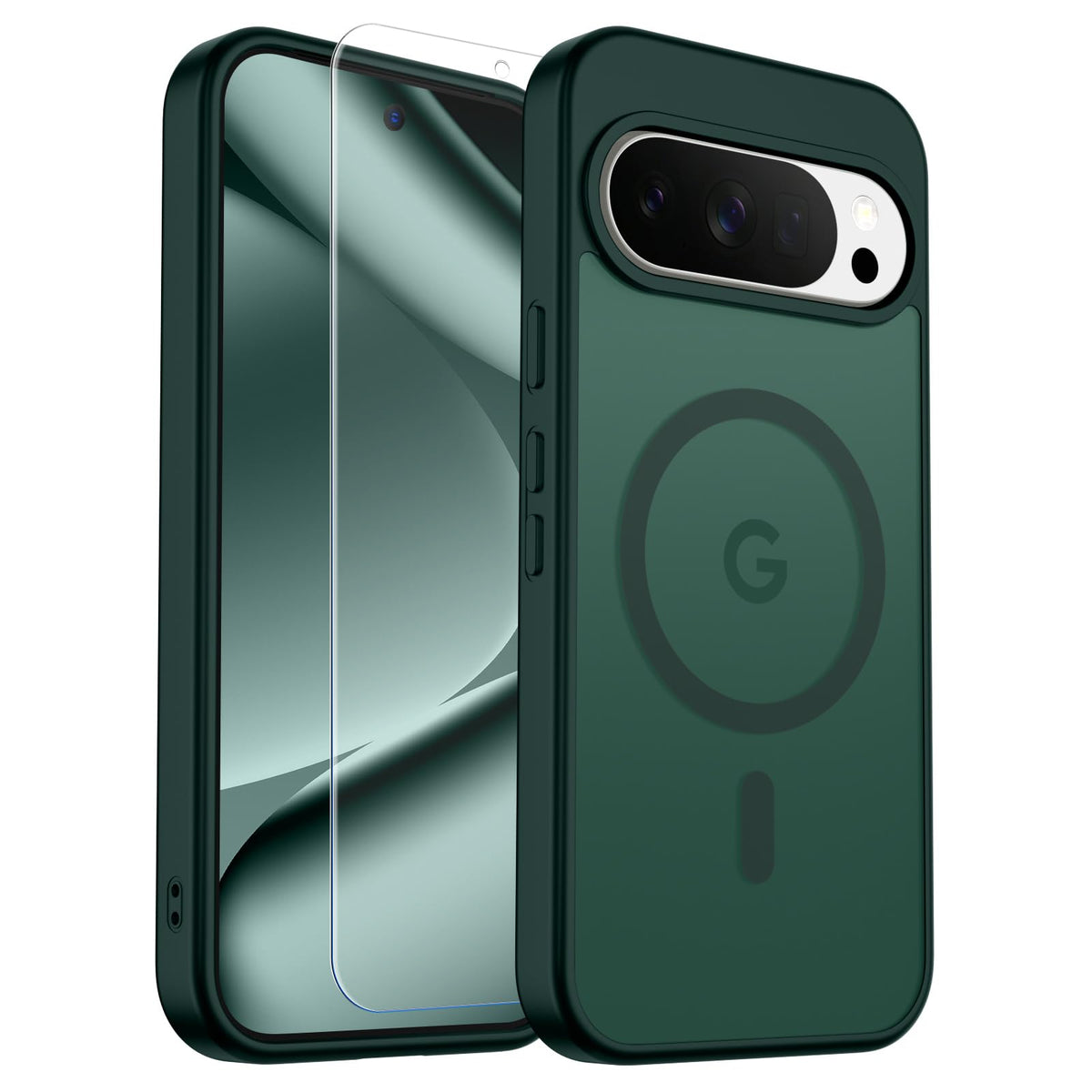 Transparent shockproof magnetic phone case for Samsung Galaxy S25 Ultra with screen protector