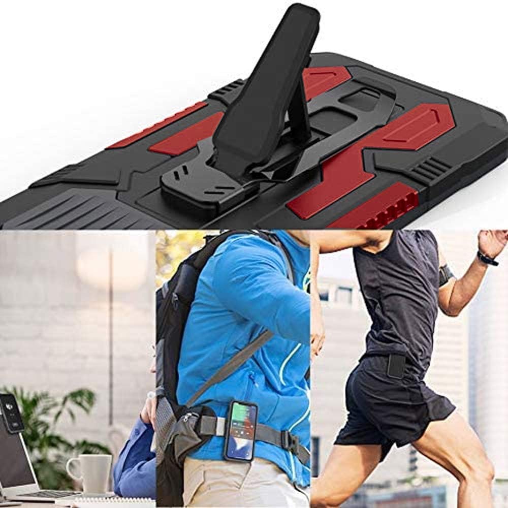 Shock-proof phone case for Xiaomi Redmi Note 9s/9 Pro, includes [2-pack] tempered glass screen protector.