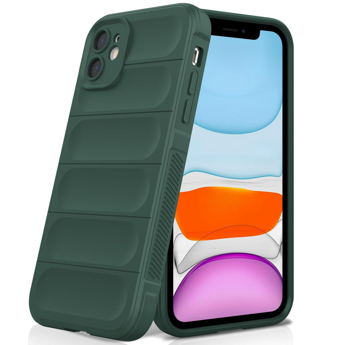 Silicone scratch-resistant and shockproof phone case for iPhone 11