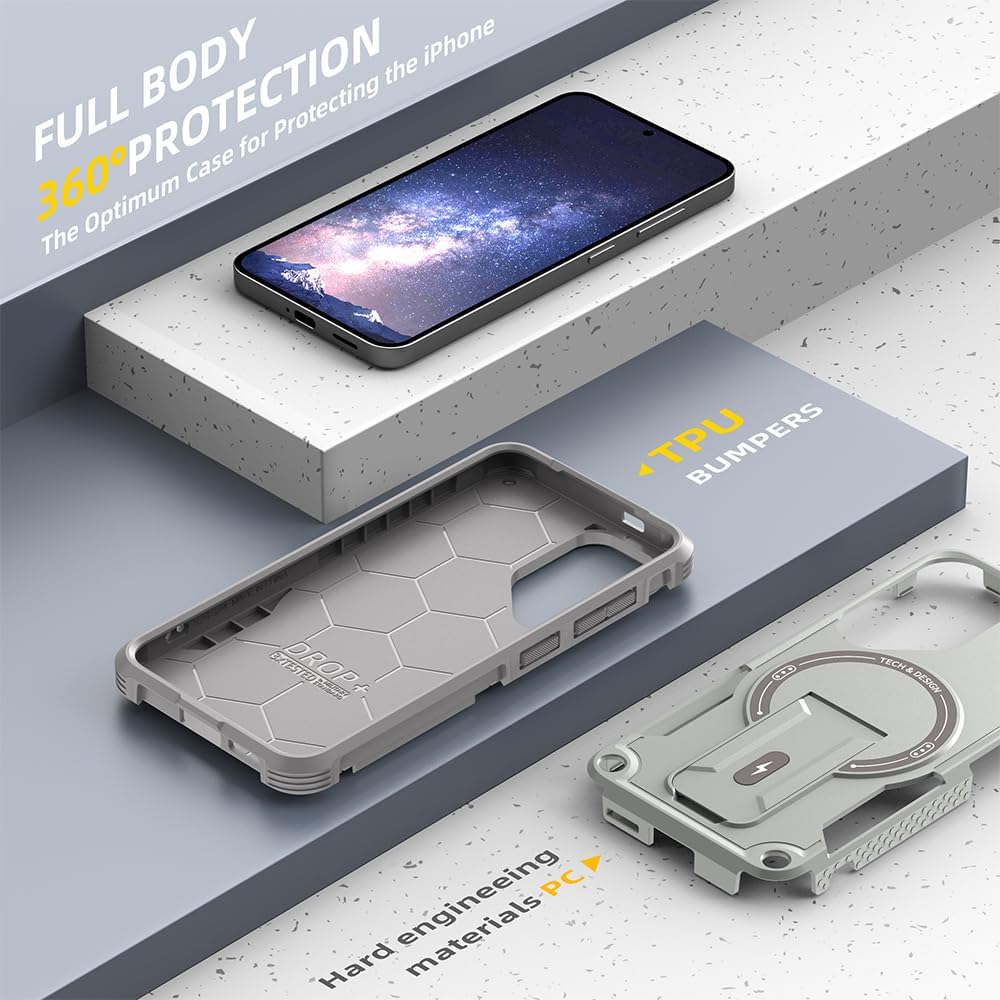MagSafe Magnetic Phone Case for Samsung Galaxy S25, Military Grade Sh
