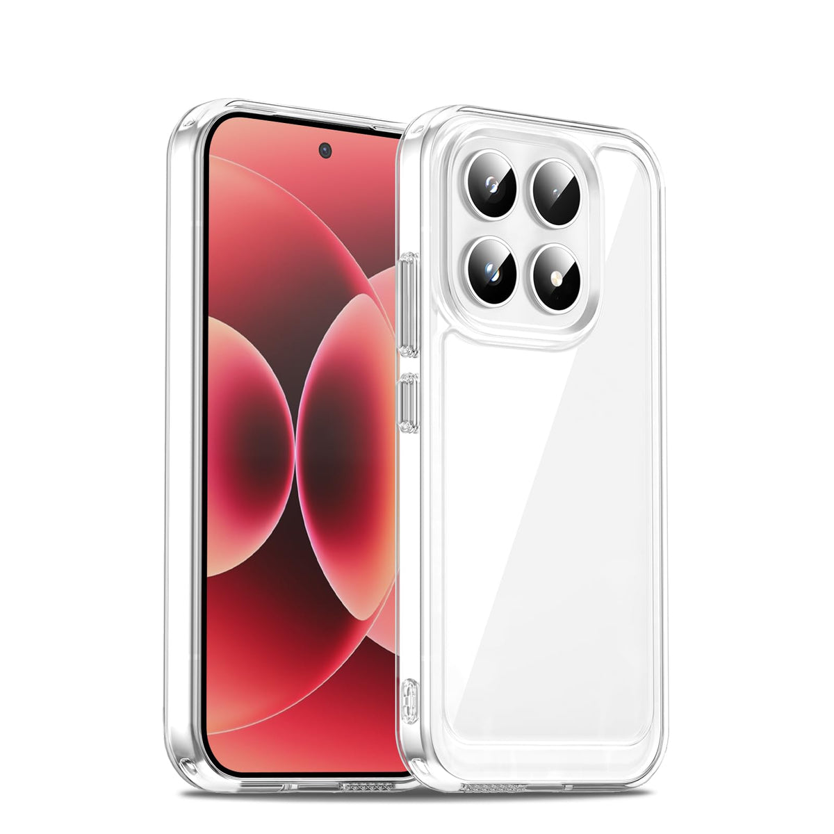 Military-grade drop-proof transparent phone case for Xiaomi 17 Pro Max