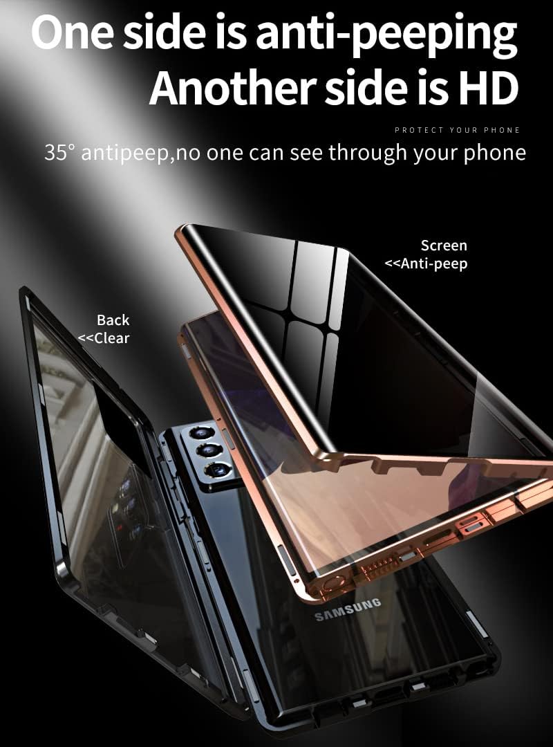 Shockproof and privacy-protecting phone case for Samsung Galaxy S22 Ultra