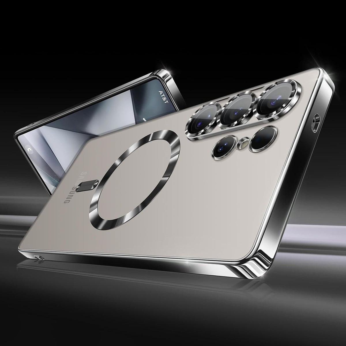 MagSafe Clear Electroplated Phone Case for Samsung Galaxy S25 Ultra