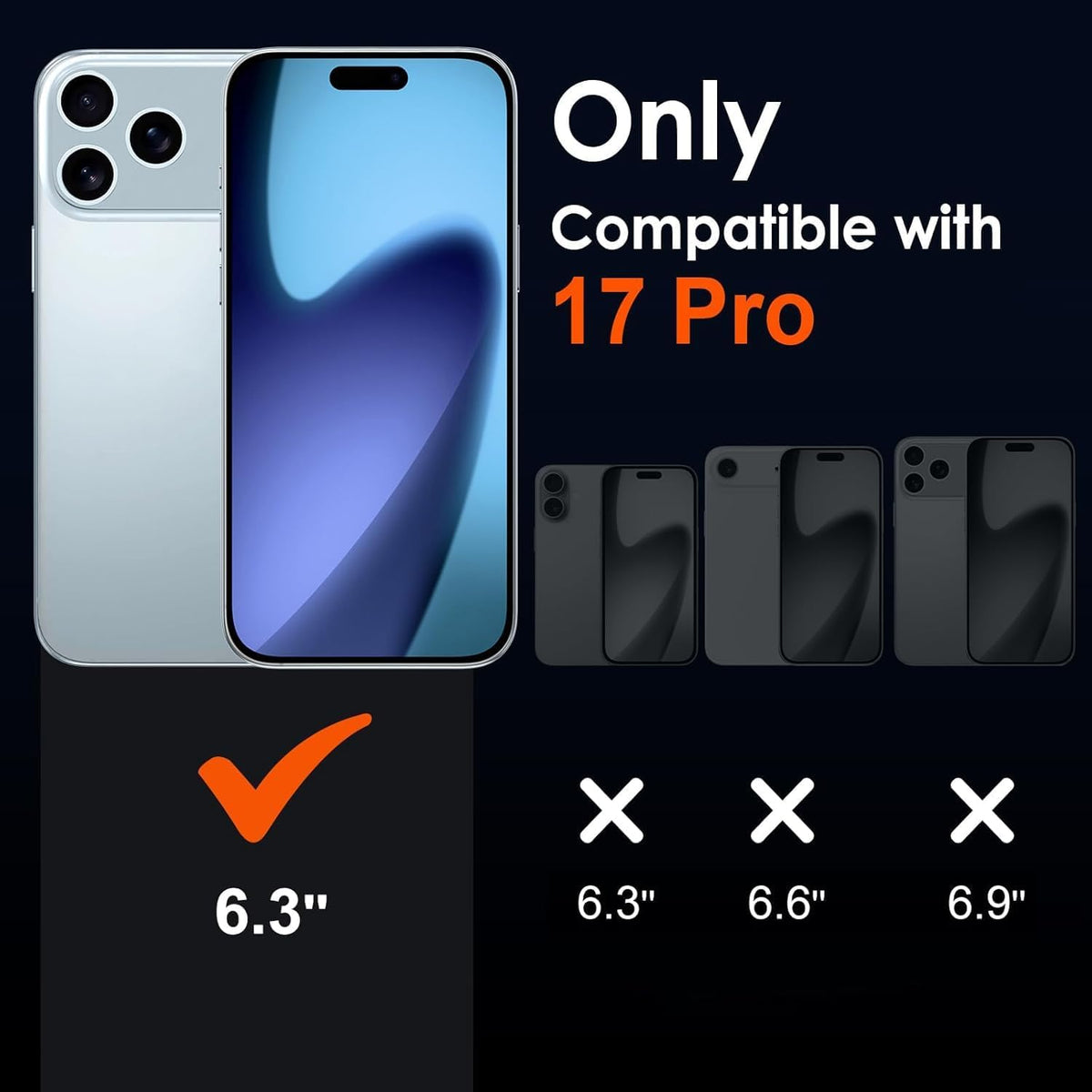 Wallet-style Shockproof phone case with card slot for iPhone 17 Pro