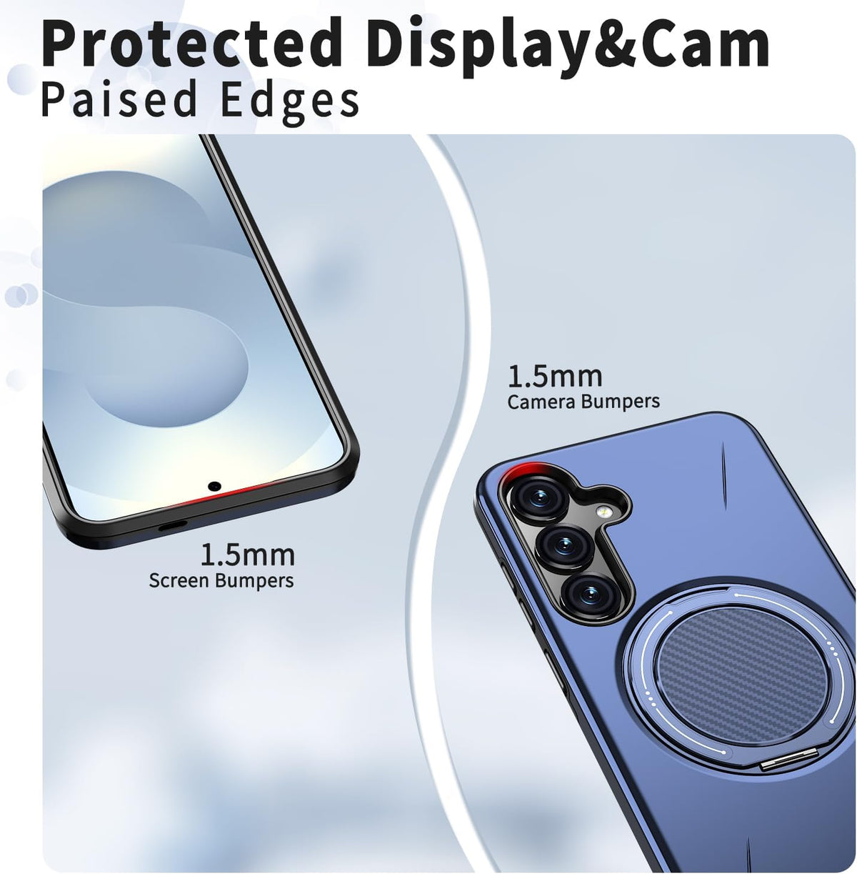 TPU+PC magnetic phone case for Samsung Galaxy S23 FE 5G with screen p