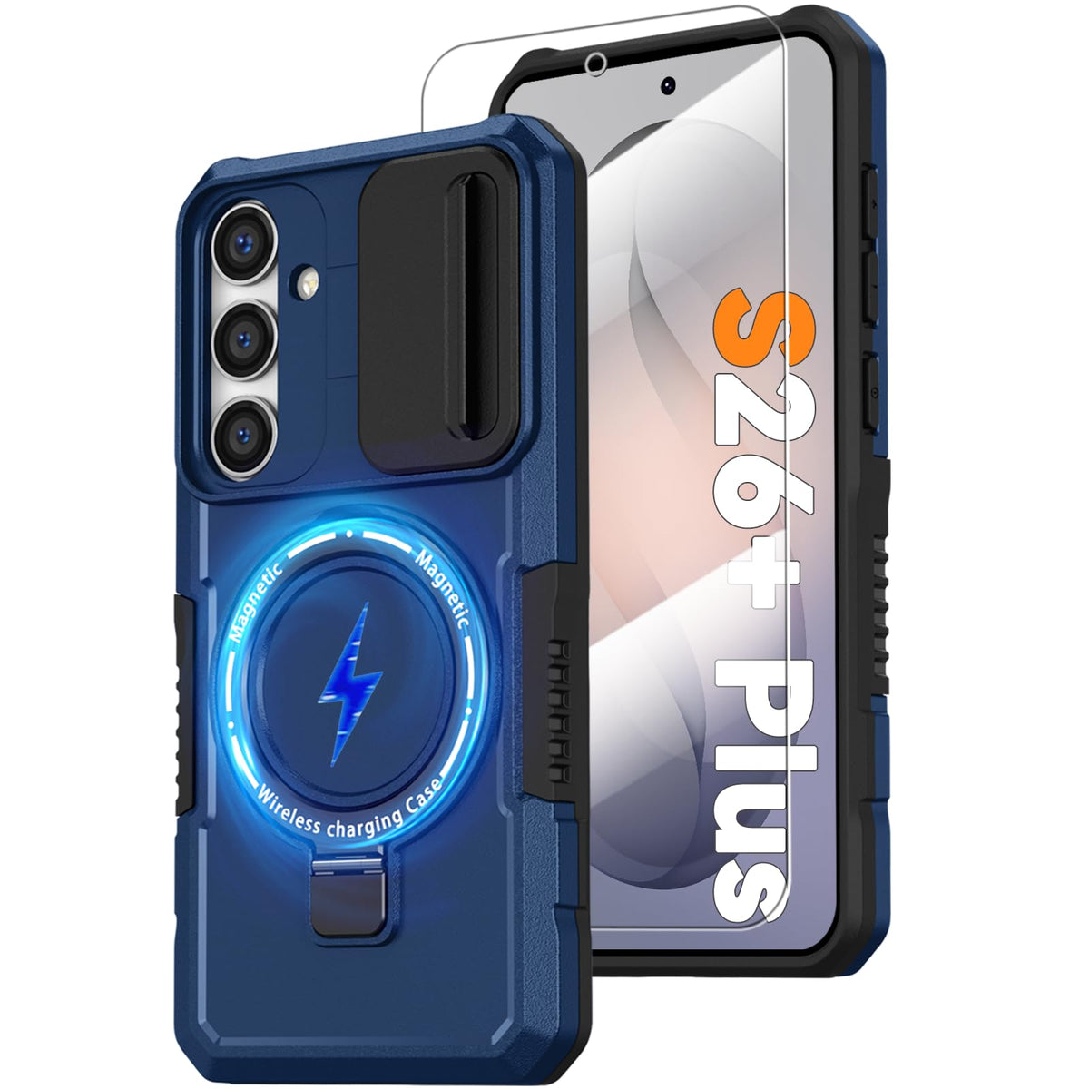 PC+TPU shockproof phone case for Samsung Galaxy S21 FE, includes 2 sc
