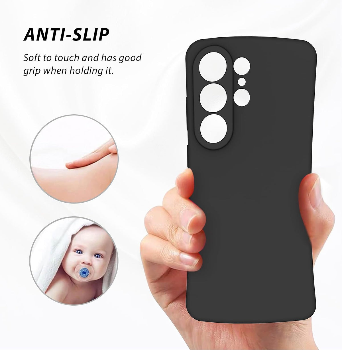 Silicone Scratch Resistant Phone Case for Samsung Galaxy S26 Ultra 6.9 Inches