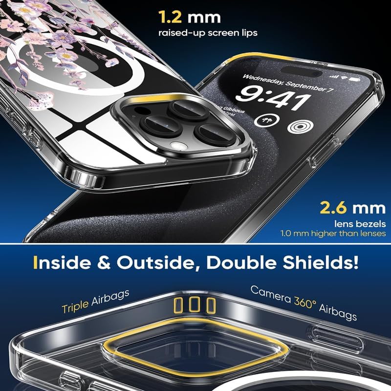 PC+TPU Magsafe Shockproof phone case for iPhone 16 Pro