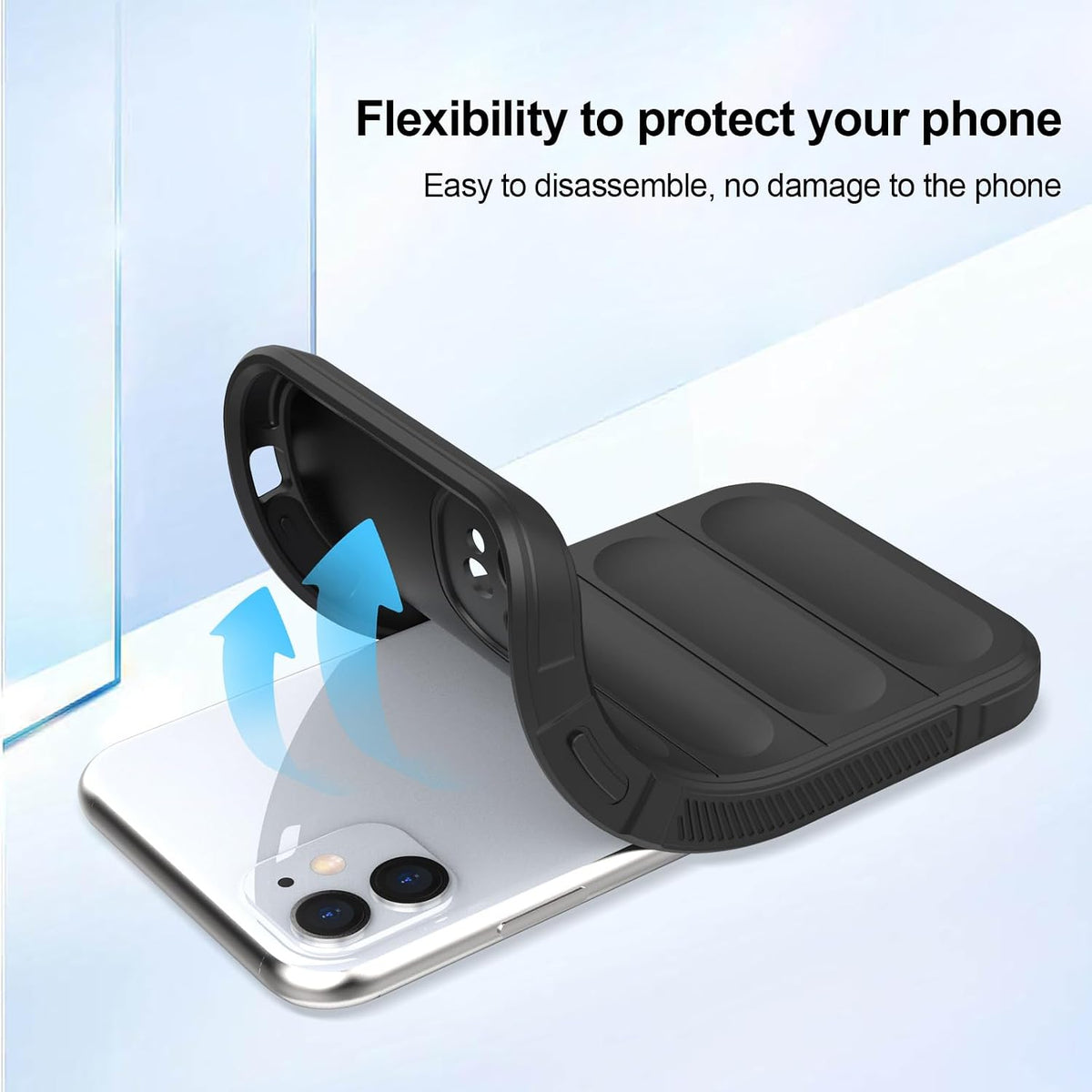 Silicone scratch-resistant and shockproof phone case for iPhone 11