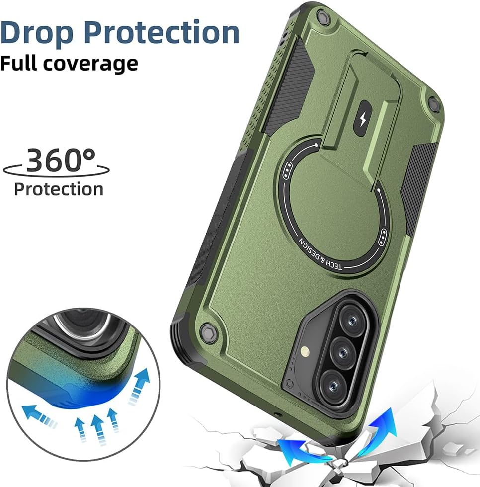 TPU+PC shockproof phone case stand for Galaxy A17/A26-5G