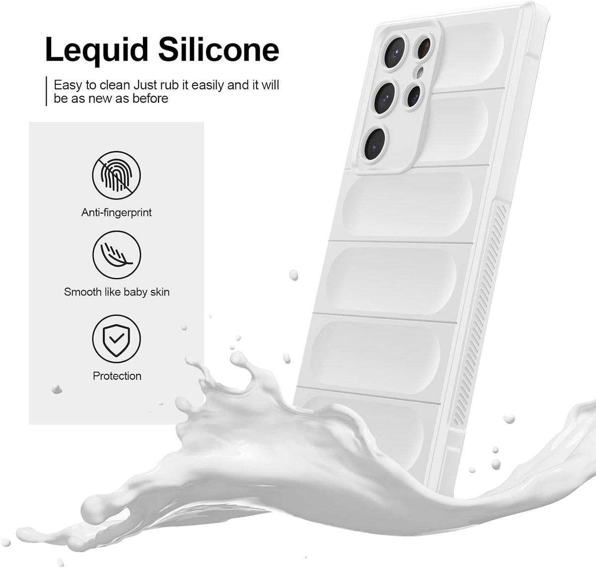 Silicone shockproof phone case for Samsung Galaxy S22 Ultra