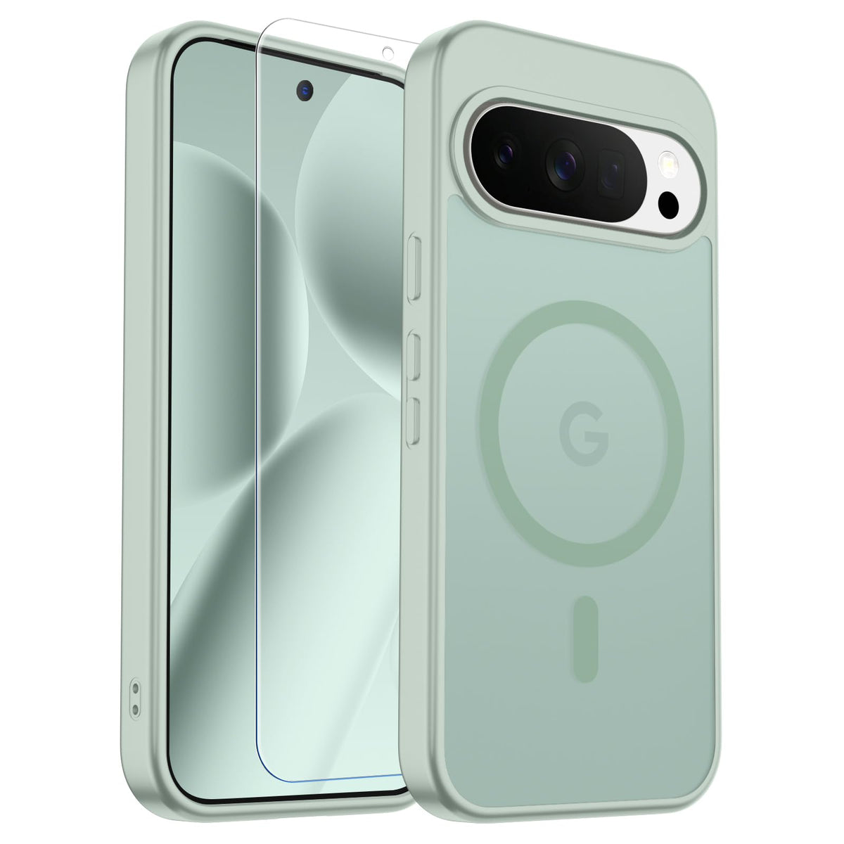 Transparent shockproof magnetic phone case for Samsung Galaxy S25 Ultra with screen protector