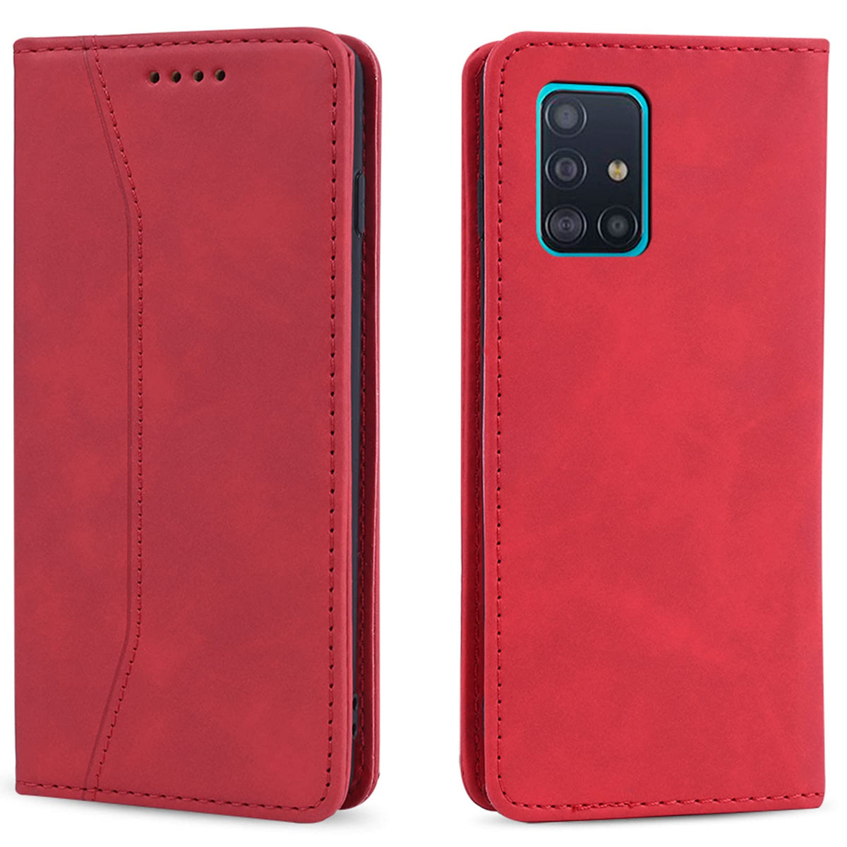 Magnetic genuine leather phone case for Samsung Galaxy S6