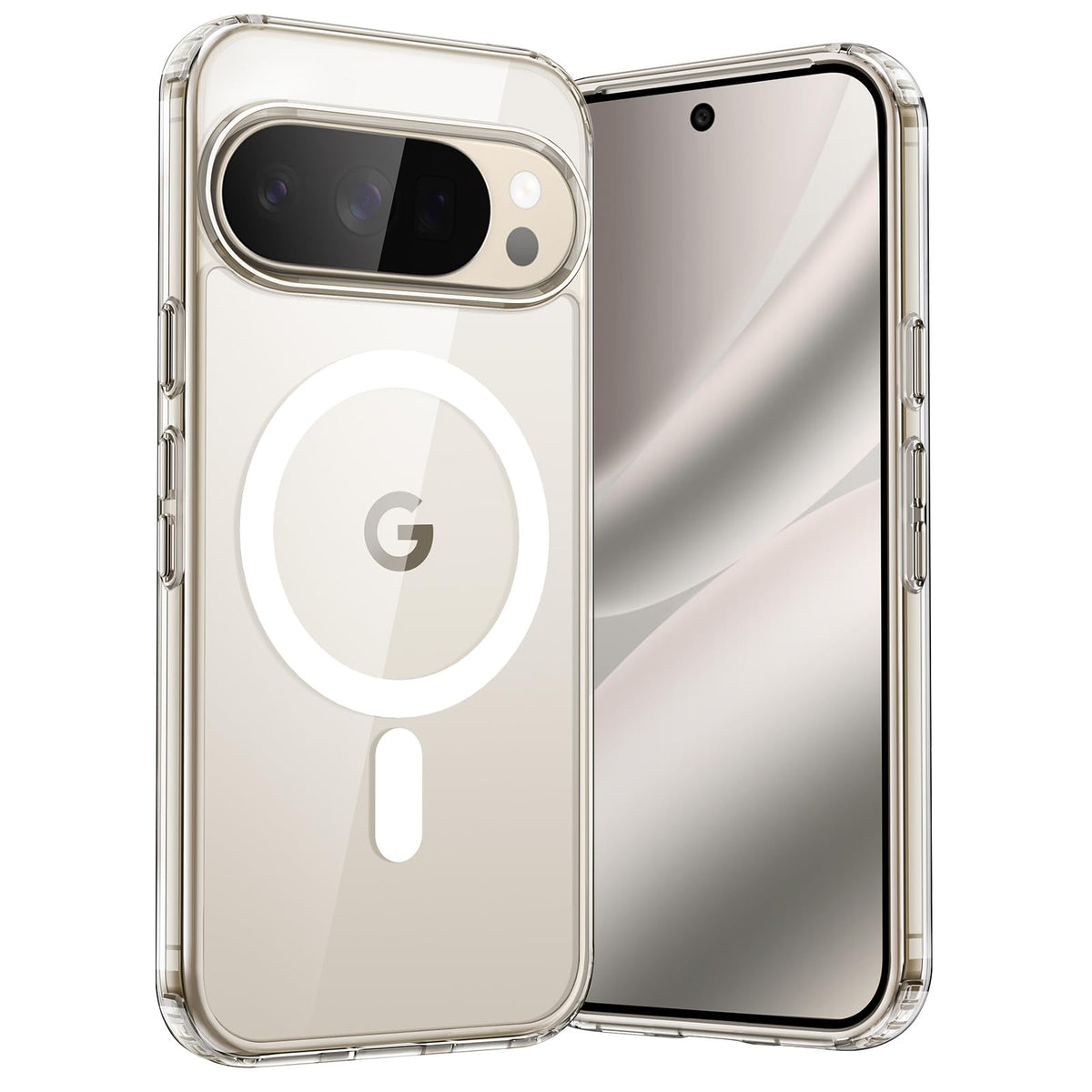 Magnetic shockproof phone case for Google Pixel 10/10 Pro, compatible with MagSafe