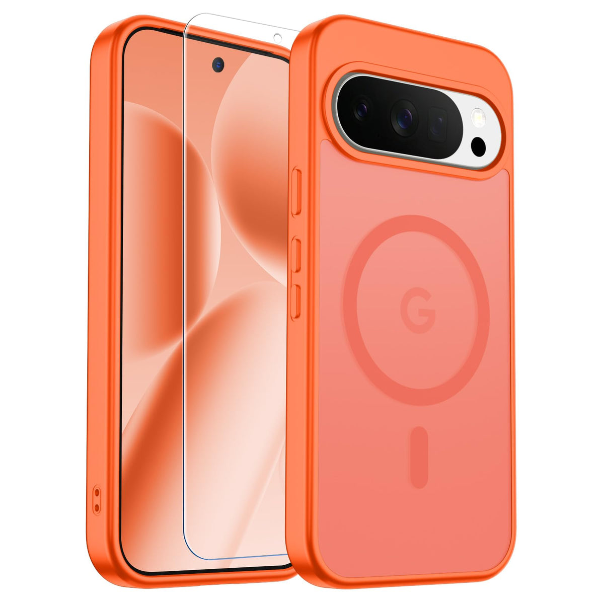 Transparent shockproof magnetic phone case for Samsung Galaxy S25 Ultra with screen protector