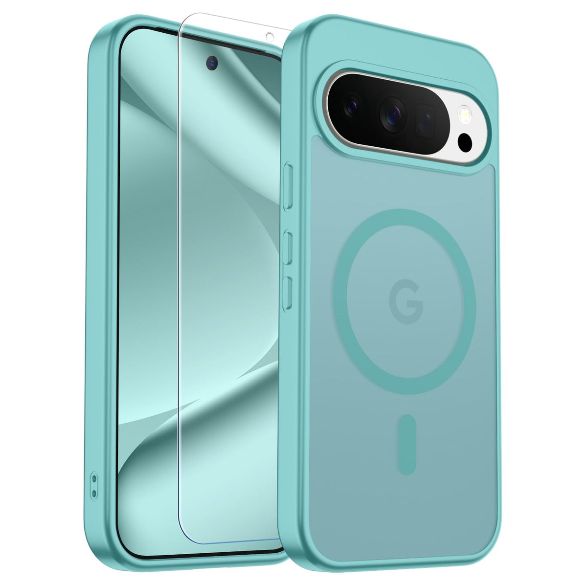 Transparent shockproof magnetic phone case for Samsung Galaxy S25 Ultra with screen protector