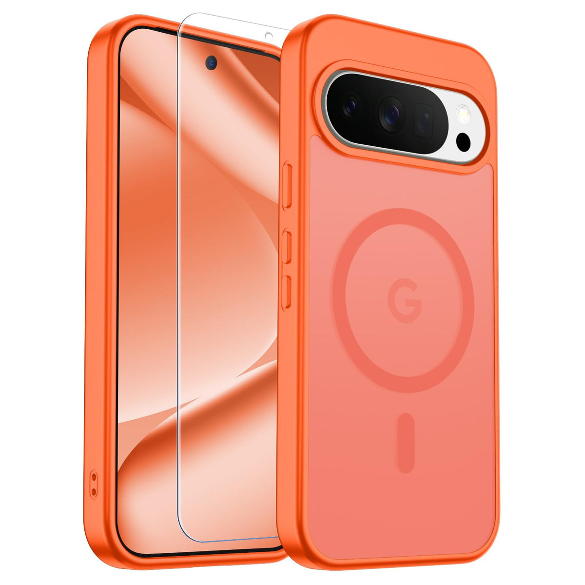 Transparent shockproof magnetic phone case for Samsung Galaxy S25 Ultra with screen protector