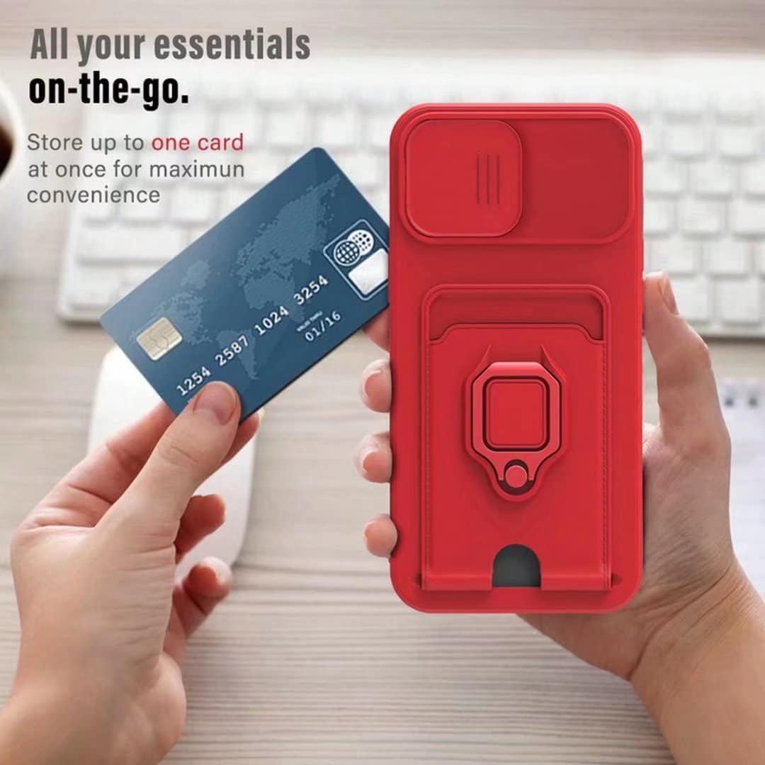 Card Slot Ring Kickstand Phone Case for Samsung Galaxy A14 4G/5G