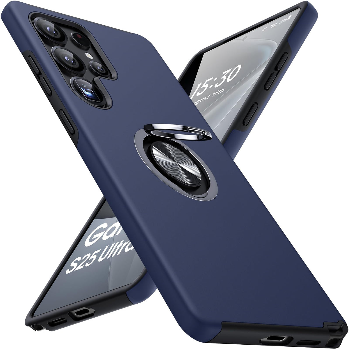Shockproof phone case for Samsung Galaxy A56 5G, includes two screen protectors.