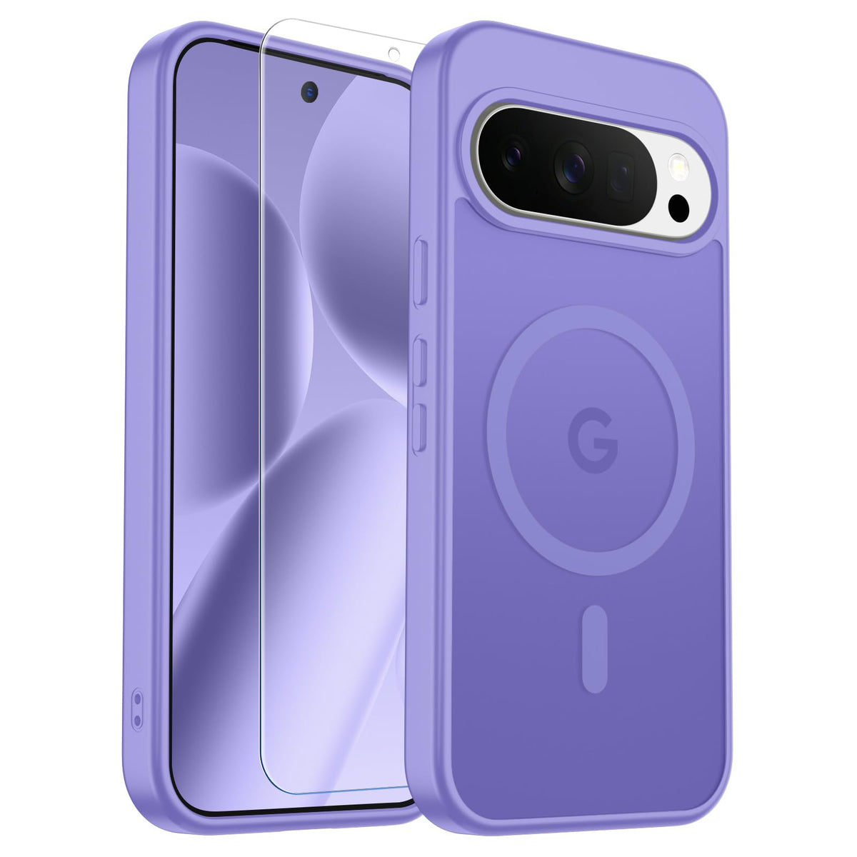 Transparent shockproof magnetic phone case for Samsung Galaxy S25 Ultra with screen protector
