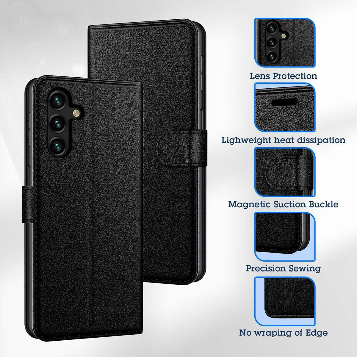 Luxury genuine leather phone case for Samsung Galaxy A14 5G / A14 4G