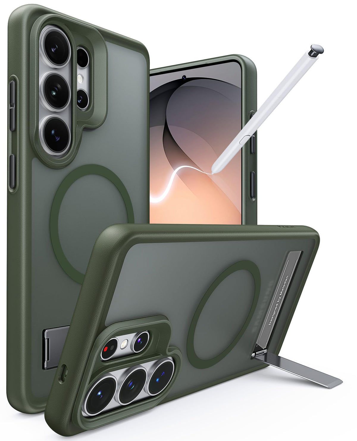 Magnetic shockproof phone case for  with built-in phone stand