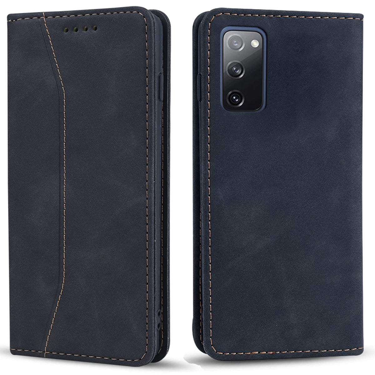 Magnetic genuine leather phone case for Samsung Galaxy S6