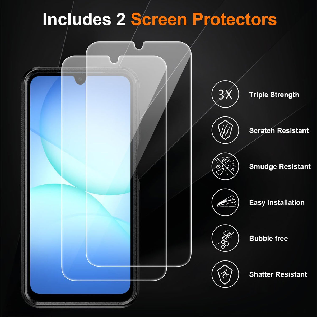 Anti-slip and shockproof phone case for Samsung Galaxy A17 5G