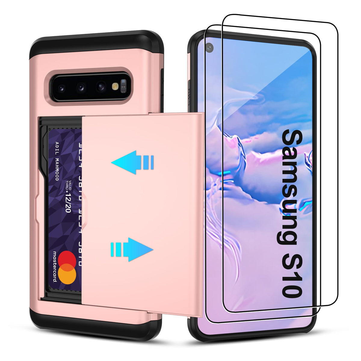 PC+silicone phone case with SIM card slot for Samsung Galaxy A56 5G
