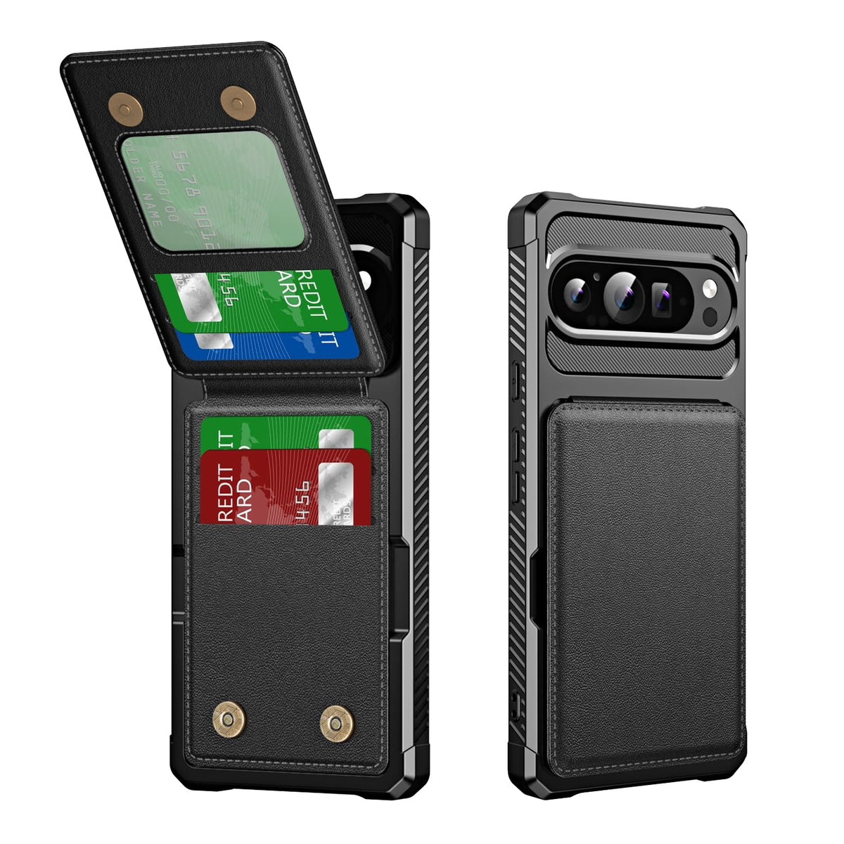 PU+TPU Shockproof Wallet Phone Case for Google Pixel 9a 