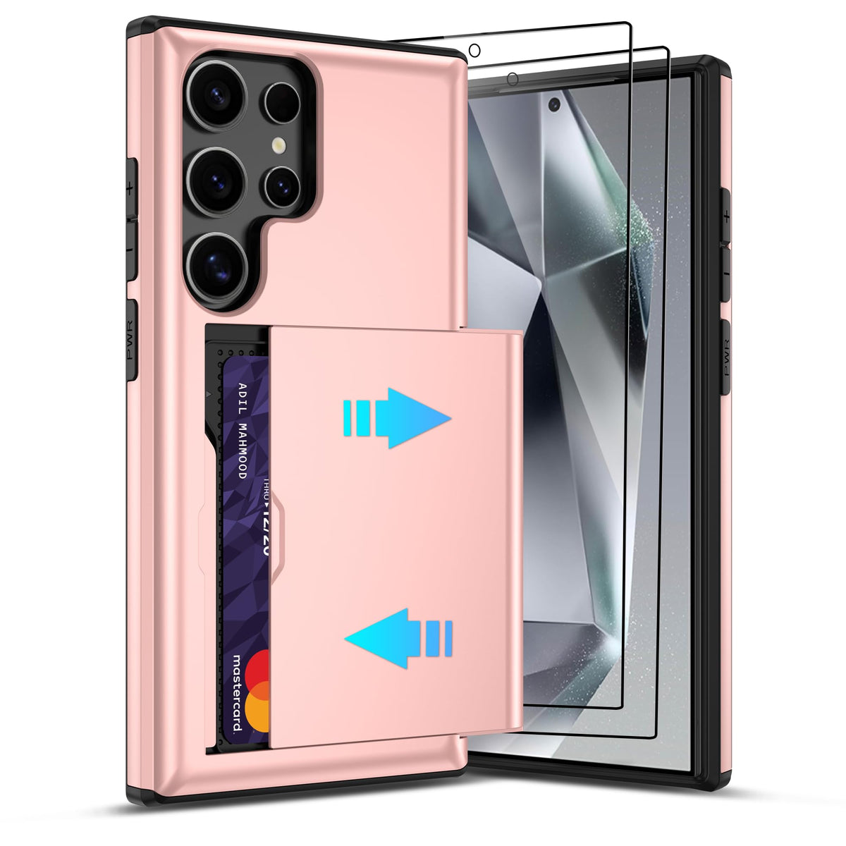 PC+silicone phone case with SIM card slot for Samsung Galaxy A56 5G