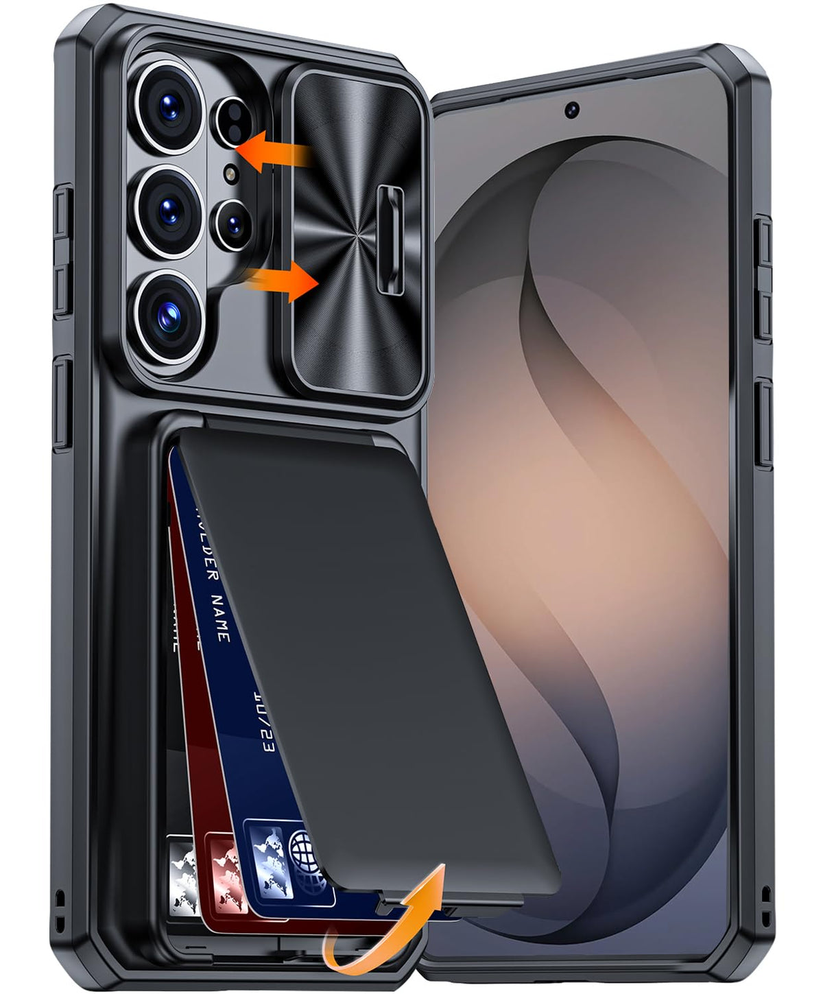 Wallet-style card slot phone case for Samsung Galaxy S26 Ultra