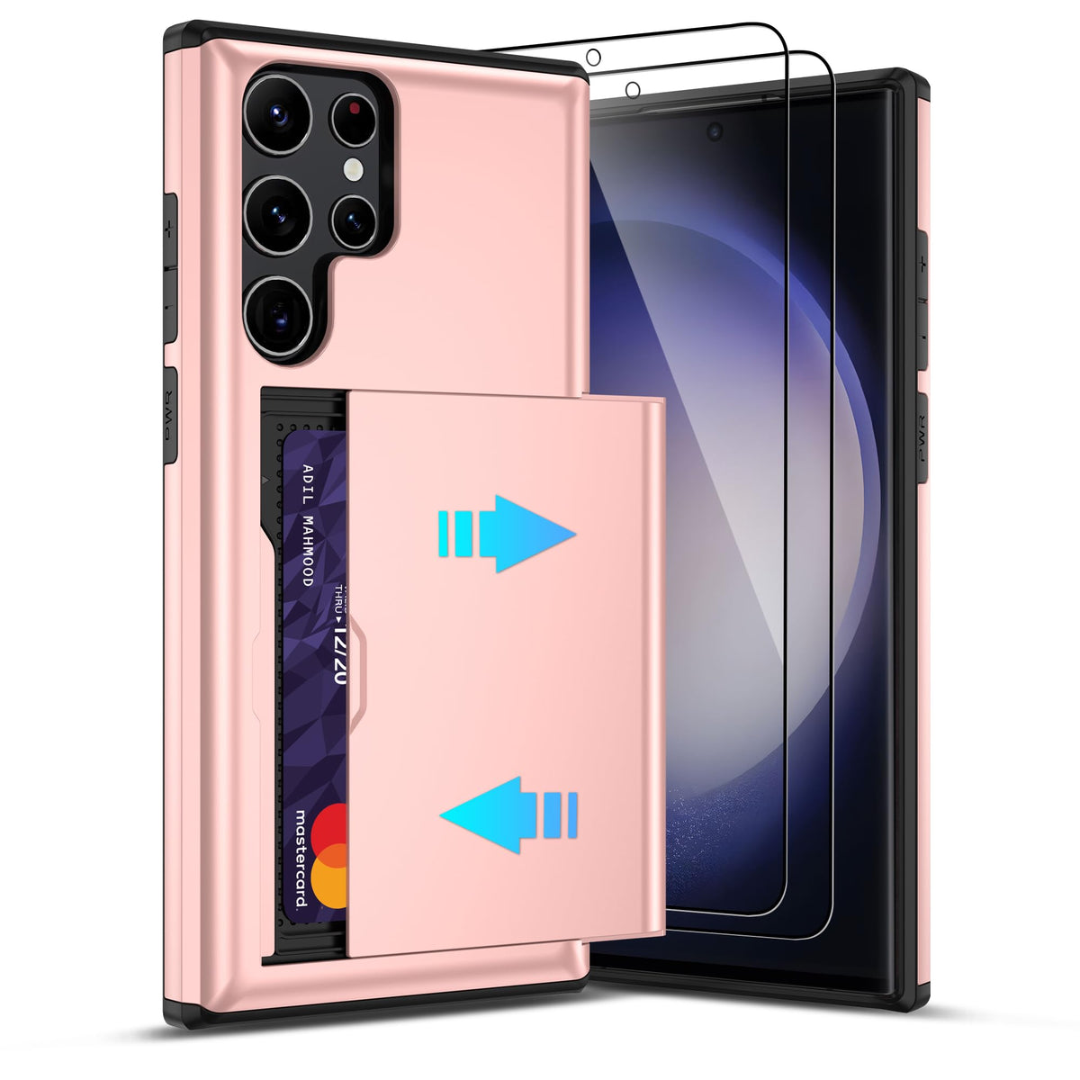 PC+silicone phone case with SIM card slot for Samsung Galaxy A56 5G