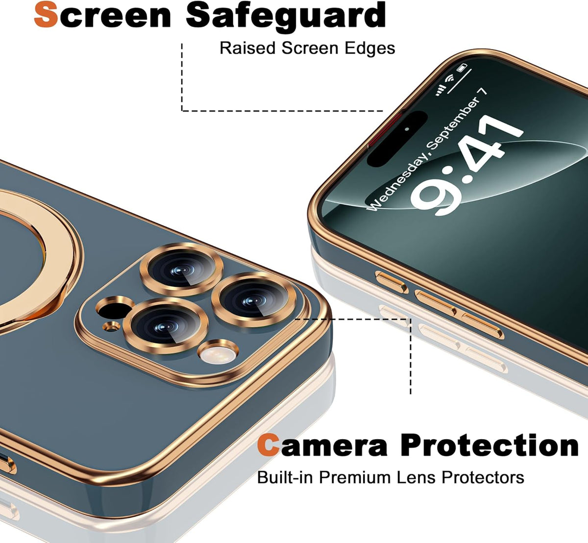Magnetic [MagnSafe Compatible] Soft Electroplated Phone Case for iPhone 16 Pro