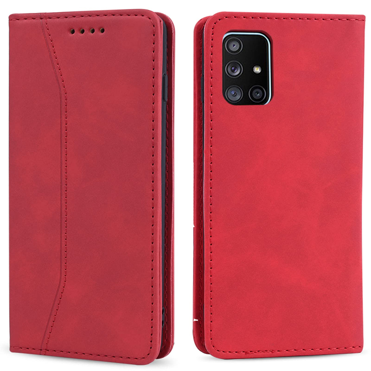 Magnetic genuine leather phone case for Samsung Galaxy S6