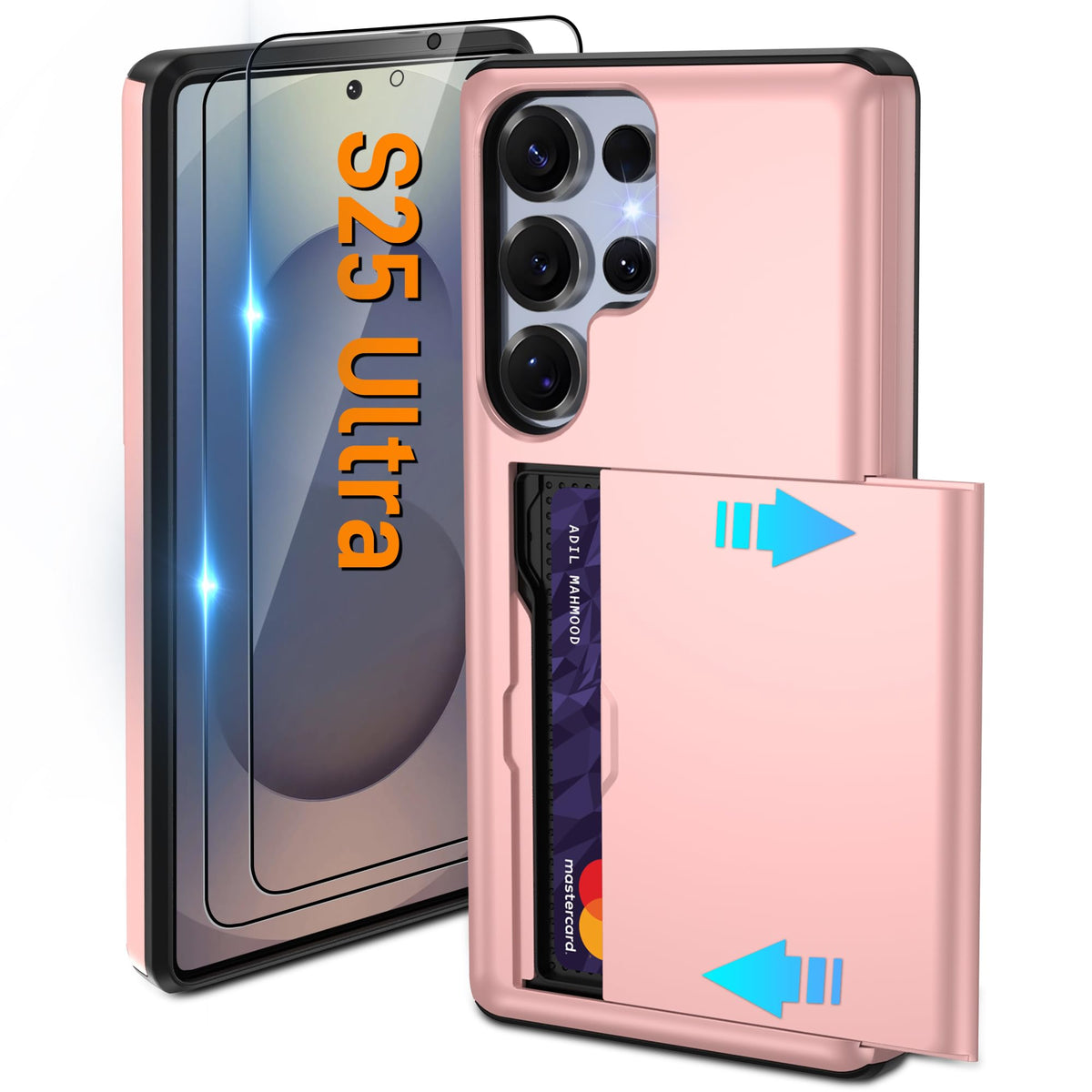 PC+silicone phone case with SIM card slot for Samsung Galaxy A56 5G