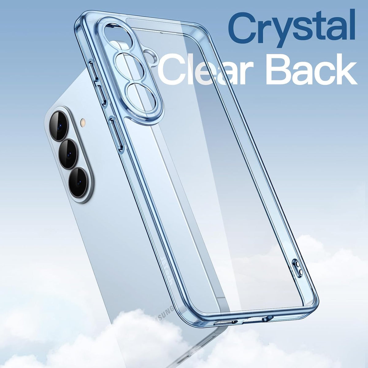 Anti-yellowing transparent TPU phone case for Samsung Galaxy S26 Plus