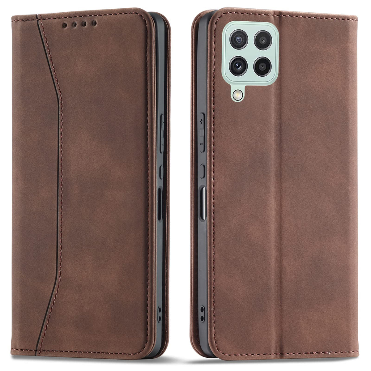 Magnetic genuine leather phone case for Samsung Galaxy S6